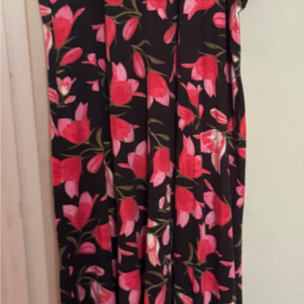 LuLaRoe Maxi A-Line Skirt in Black and Pink